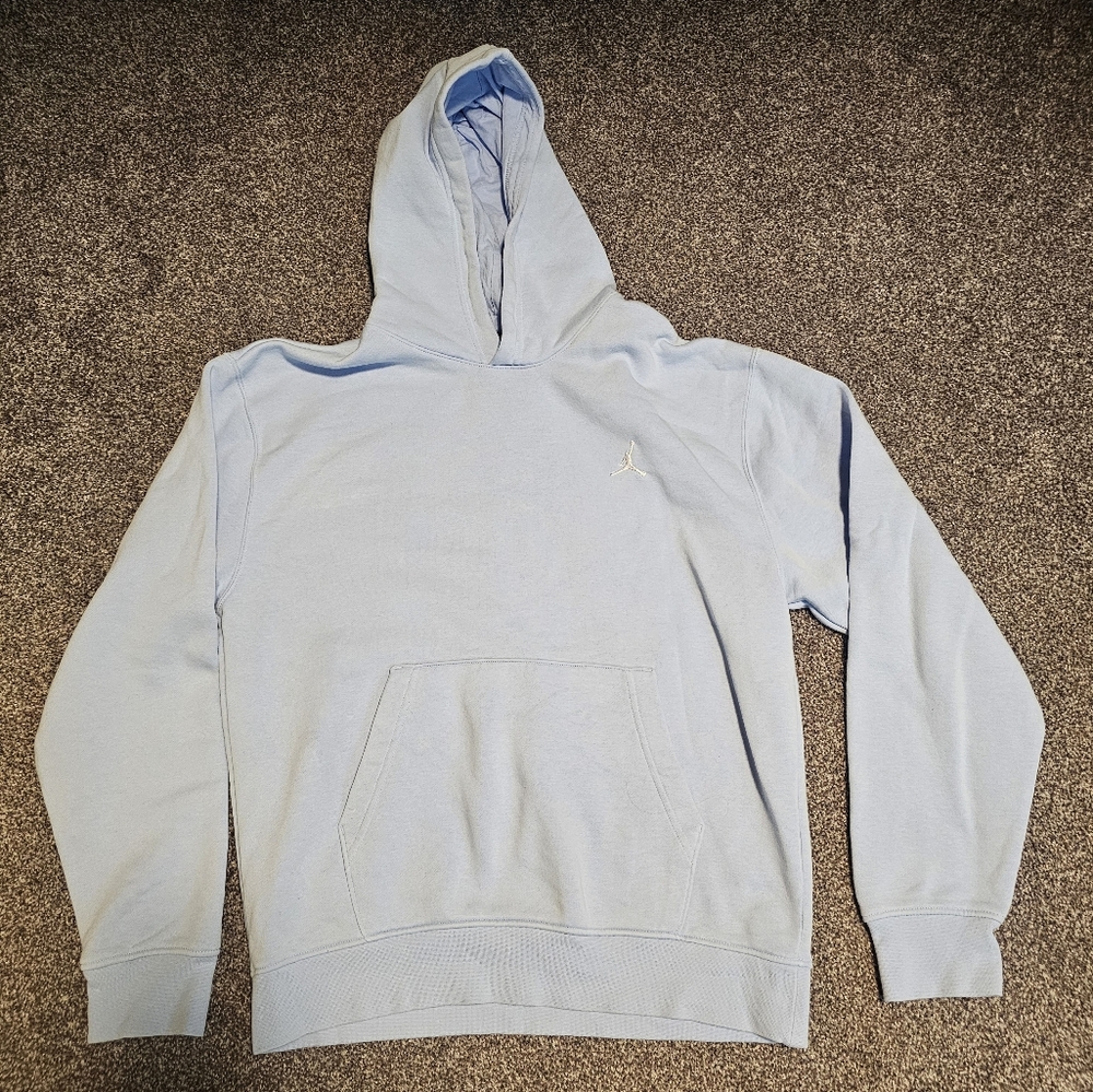Jordan Essentials Fleece Pullover Hoodie Light Blue